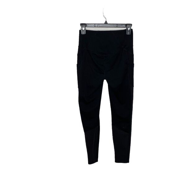 The North Face High Waisted Leggings Black Sz S Flashdry Ankle Mesh Logo - Picture 5 of 8
